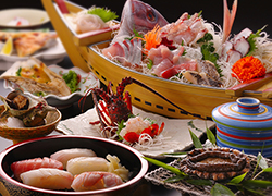＜GoToトラベル対象＞【特上すし会席】★ごちそう旅★伊勢海老・あわび・うに・いくら♪ネタが豪華！◆屋上貸切露天風呂